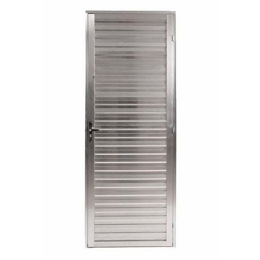 Porta Aluminio Giro Veneziano Natural Lado Direito L0,80XA2,10M Quality