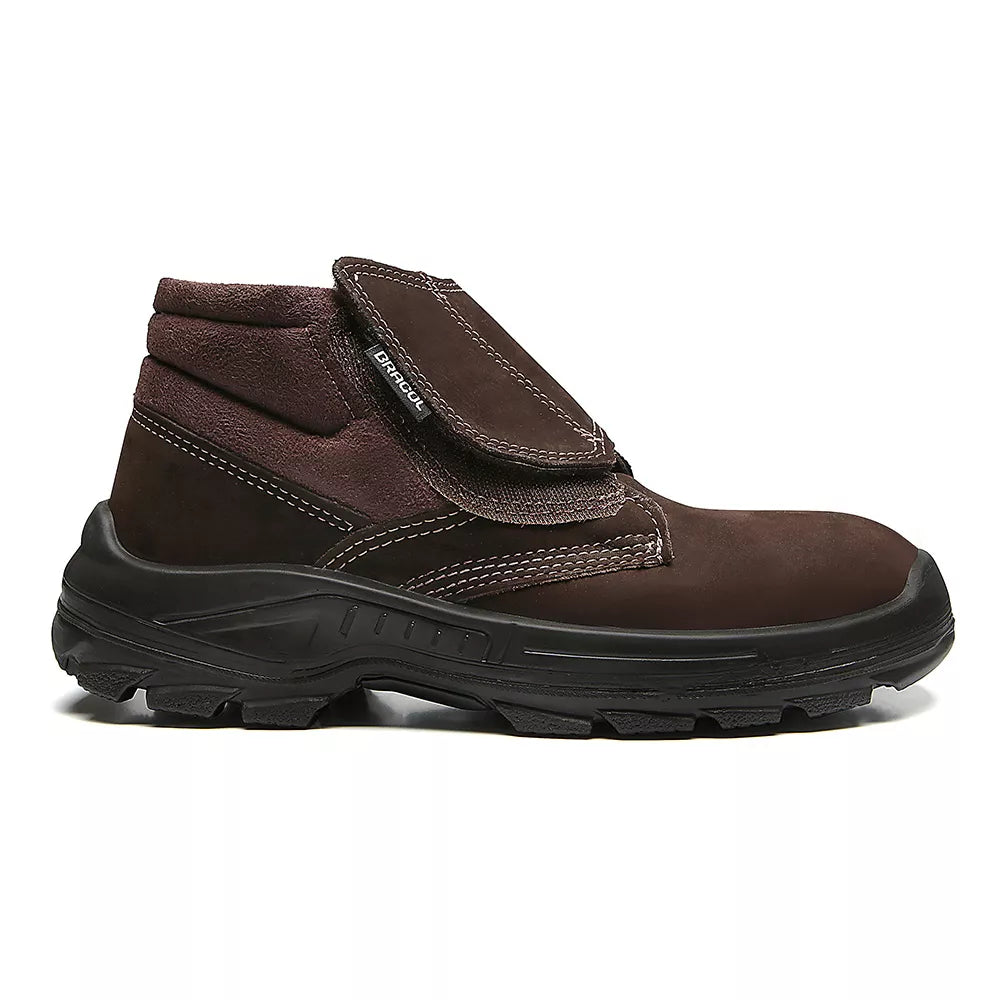 Bota de Segurança Bracol Nobuck Marrom N40 com Velcro CA25684