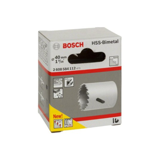 BOSCH Serra Copo Bimetal 40mm (1.9/16") HSS Cobalto