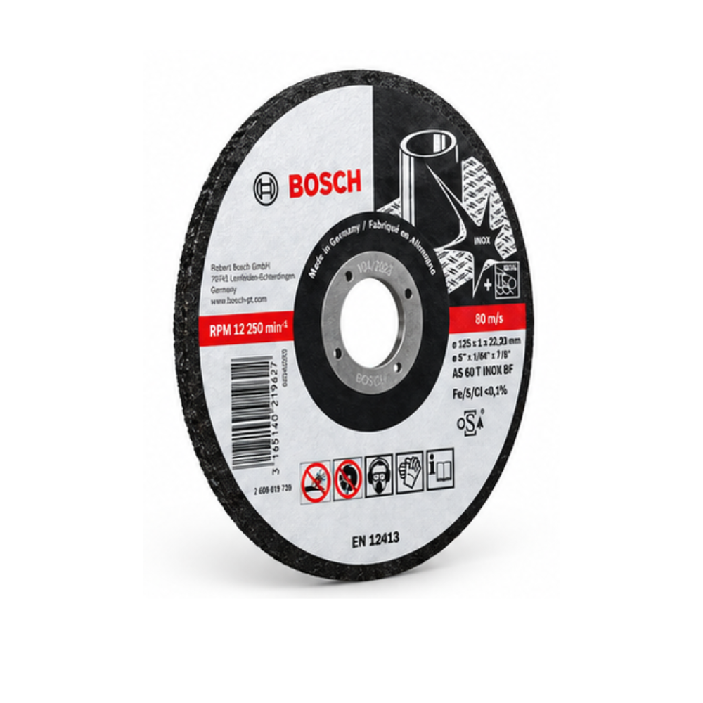 Disco de Corte Bosch PRO Stainless Steel 7" 180x2mm 22,23mm para Inox 2608600521