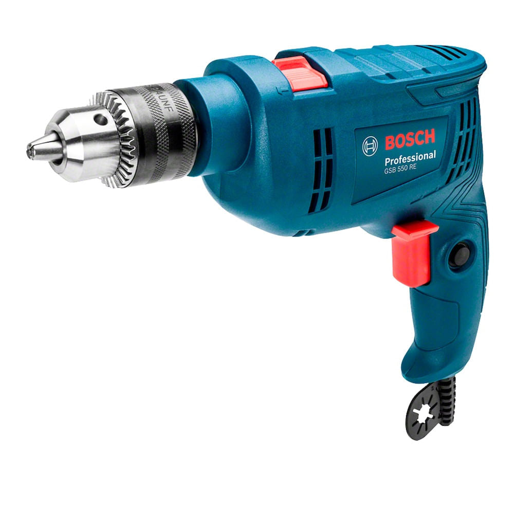Furadeira de Impacto Bosch GSB 550 RE 550W 220V com 3 Brocas