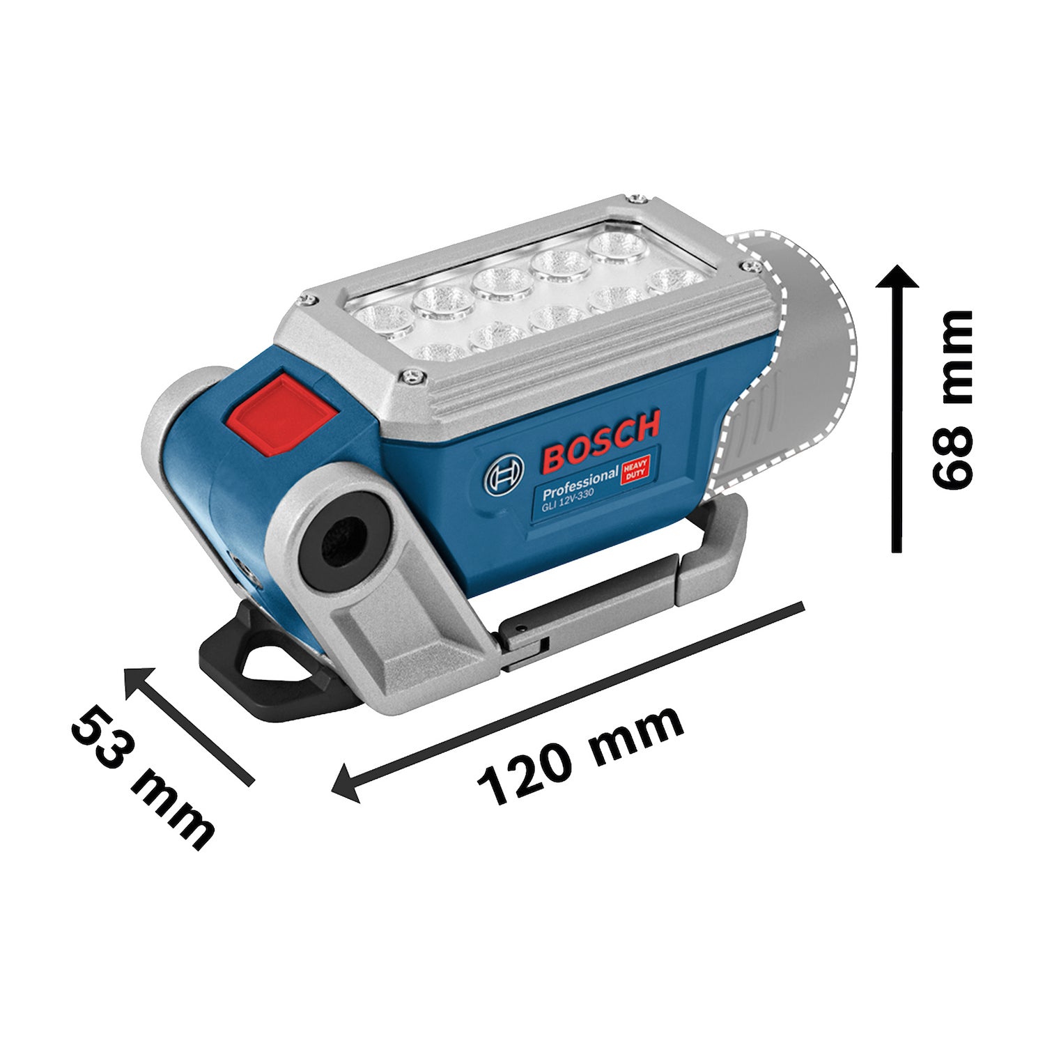 Lanterna Bateria GLI-12V-330 Sem/Bateria BOSCH