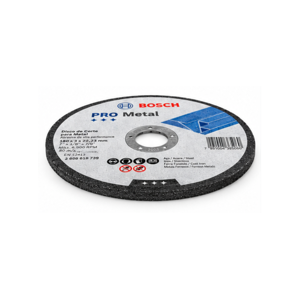 Disco de Corte Bosch 7” para Metal 180mm 2608619739