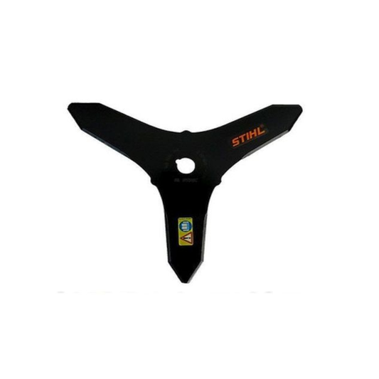 Faca de Aço 3 Pontas STIHL 300mm para Roçadeira FS 160, FS 220 e FS 290