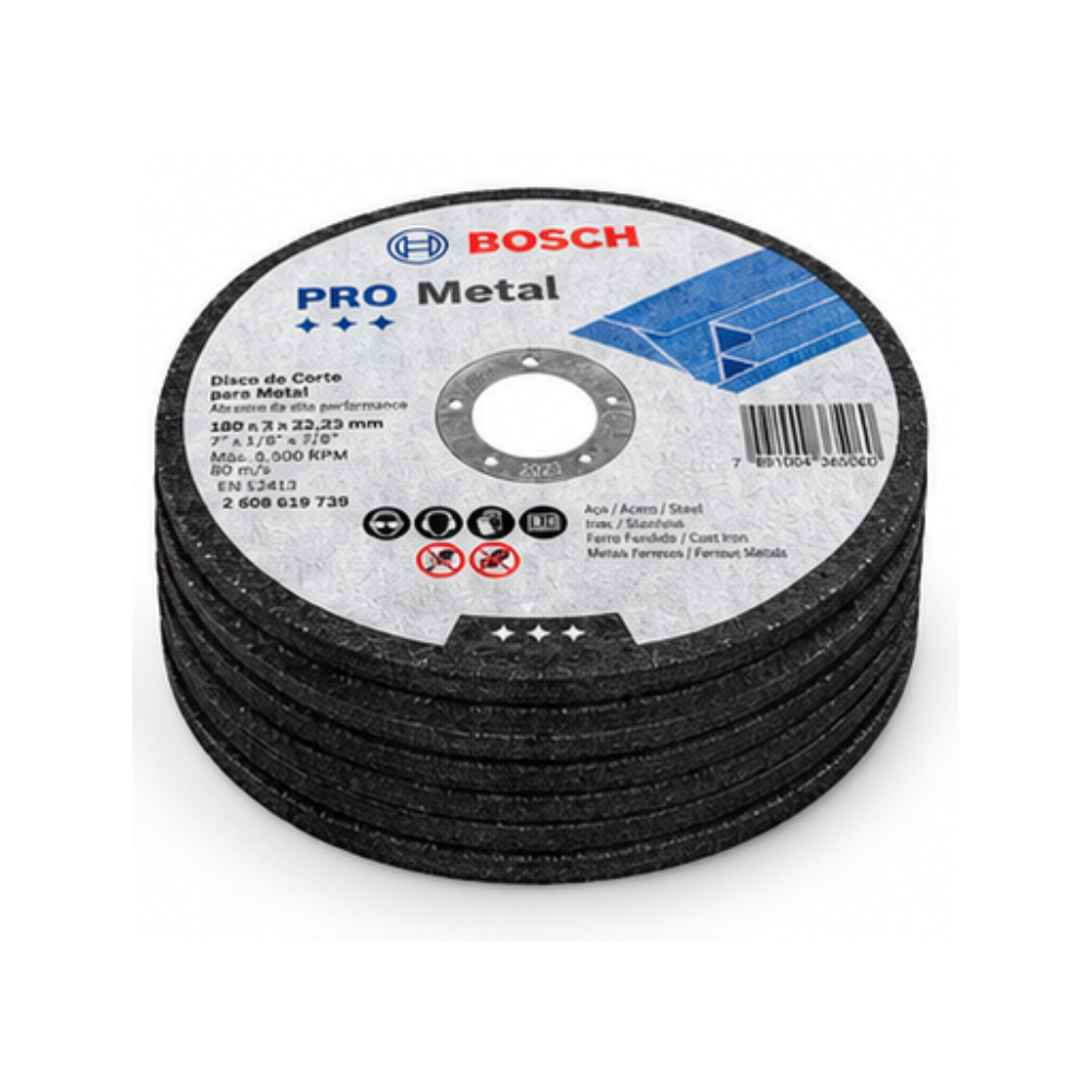Disco de Corte Bosch 7” para Metal 180mm 2608619739