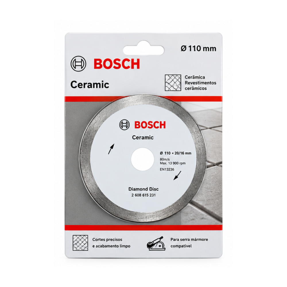Disco Diamantado 110 mm Liso Ceramic Bosch