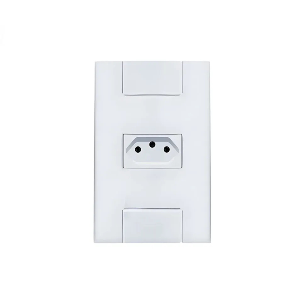 Tomada 2P+T Jangada 1 TOM 10A 250V Romazi 1003