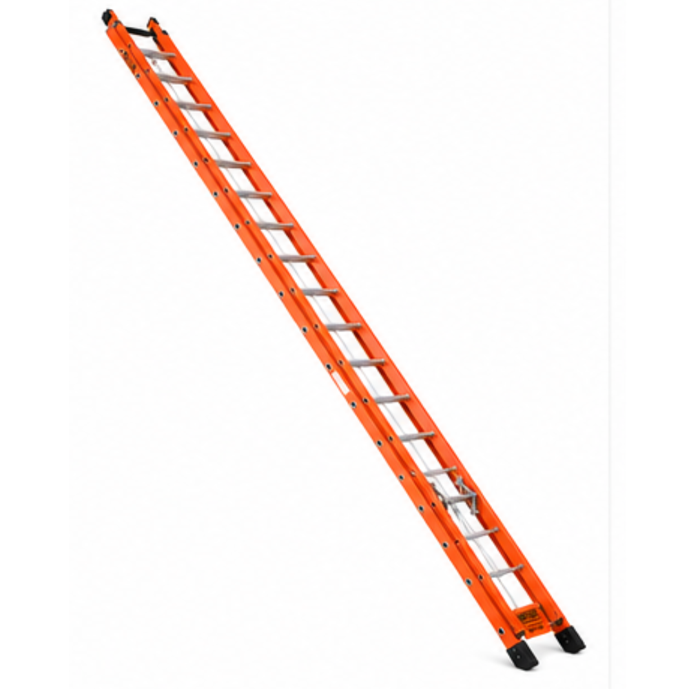 Escada Extensível 23 Degraus Tipo D em Fibra de Vidro 4,20 x 7,20m Síntese EAFD-23