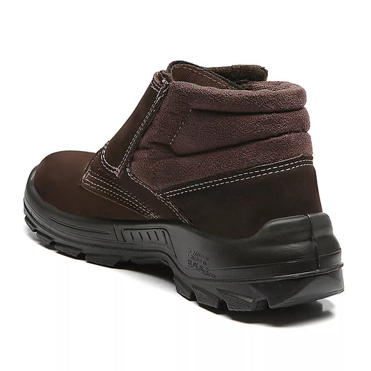 Bota de Segurança Bracol Nobuck Marrom N40 com Velcro CA25684