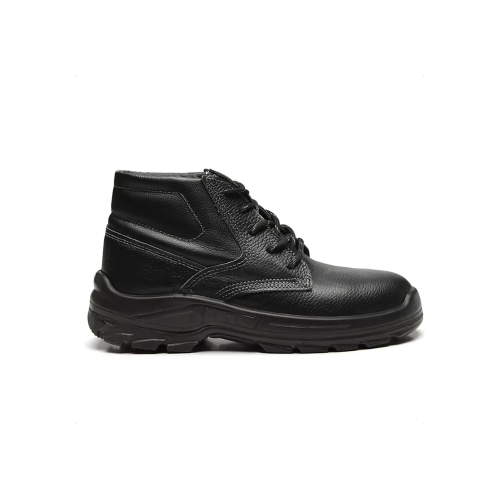 Bracol Bota de Segurança em Vaqueta com Bico Composite Preta com Cadarço N° 44 CA 30277