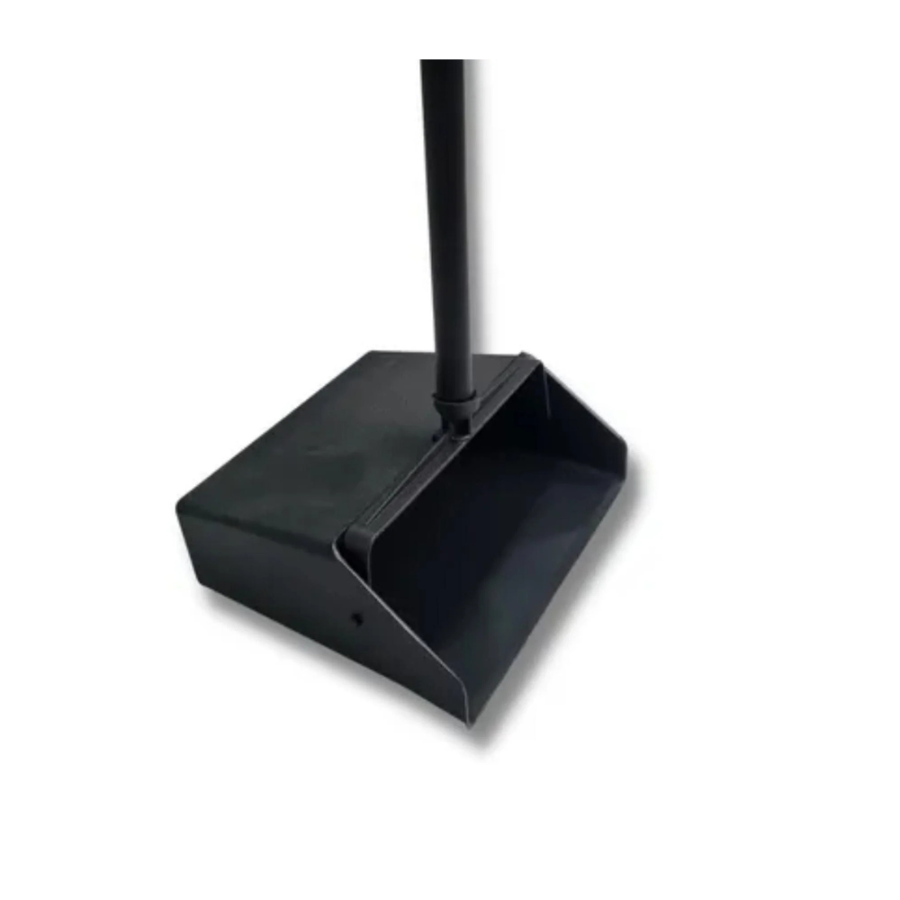 Pa Para Lixo de Plastico Preto Sem Tampa Com Cabo Jsw Newtur