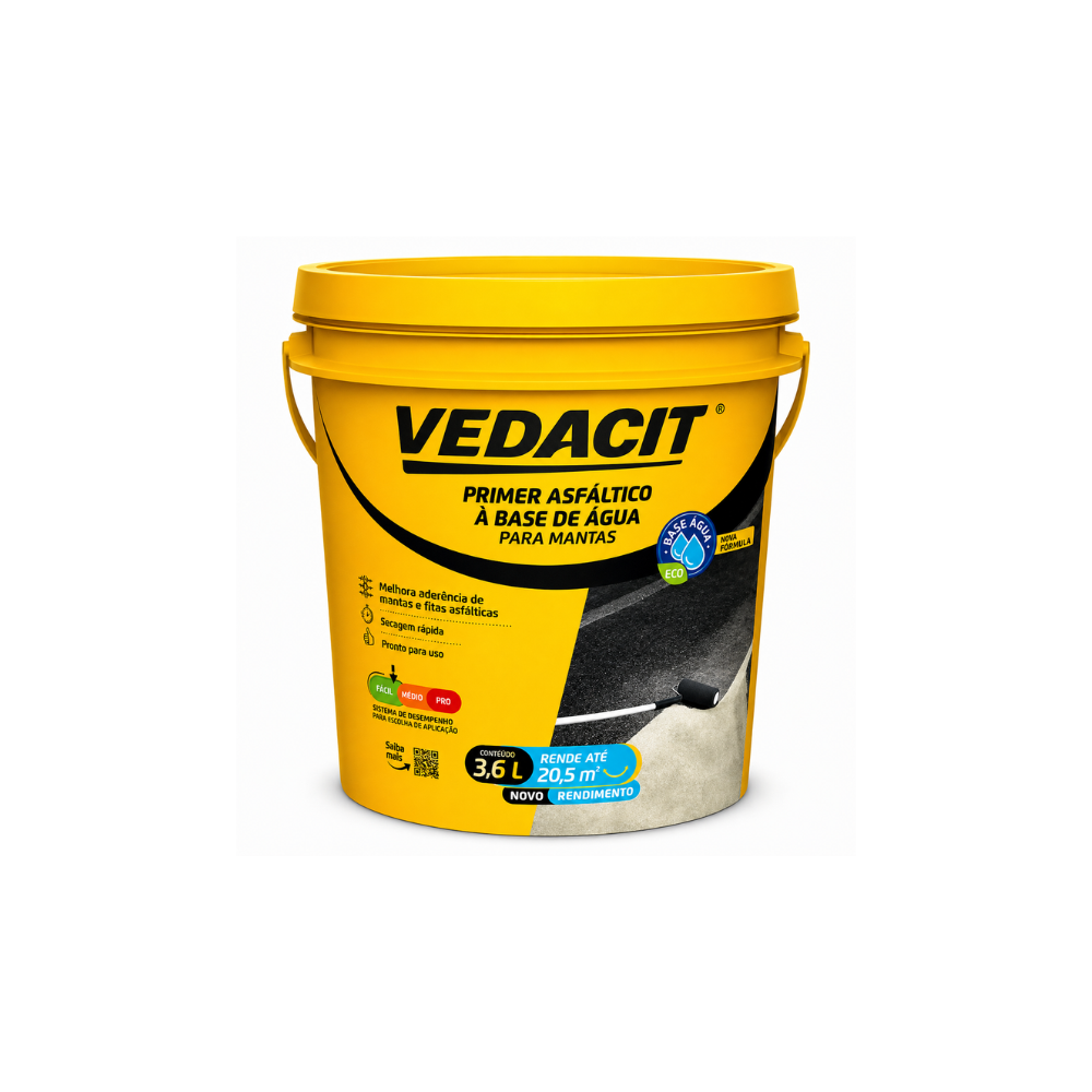 Vedacit Primer para Manta Asfáltica 3,6 L