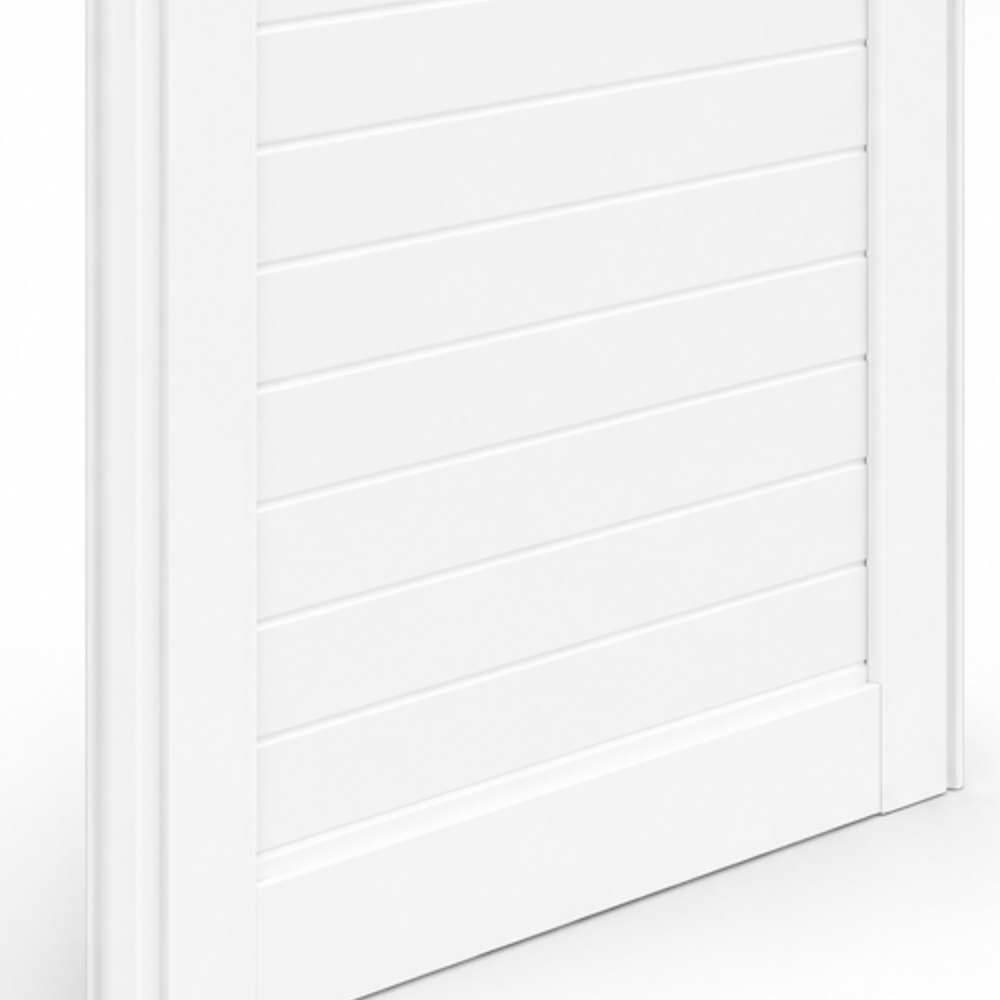 Porta de Alumínio com Postigo Giro Esquerda Branca com Vidro 0,90x2,10m Linha Home