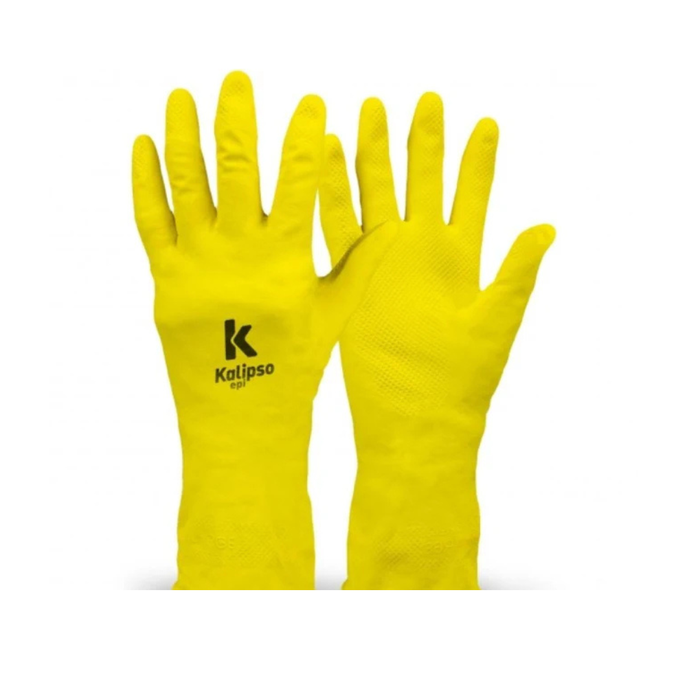 Luva Latex Amarela G-9 Kalipso