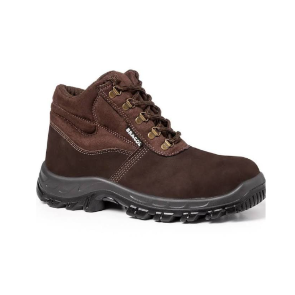 Bota Camuça Bico Composity Marrom N° 41 Bracol CA: 42169