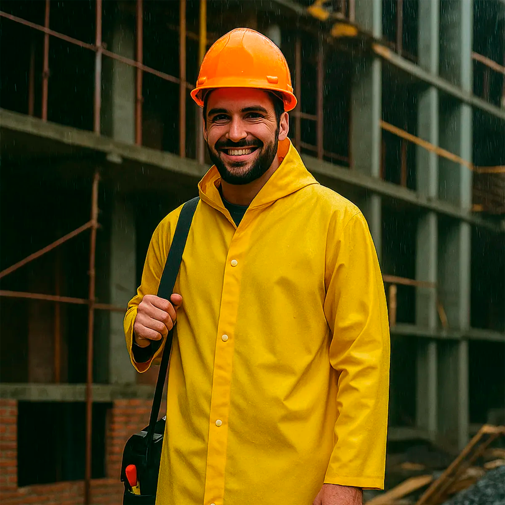 Capa Impermeavel Pvc Amarela G BRASCAMP