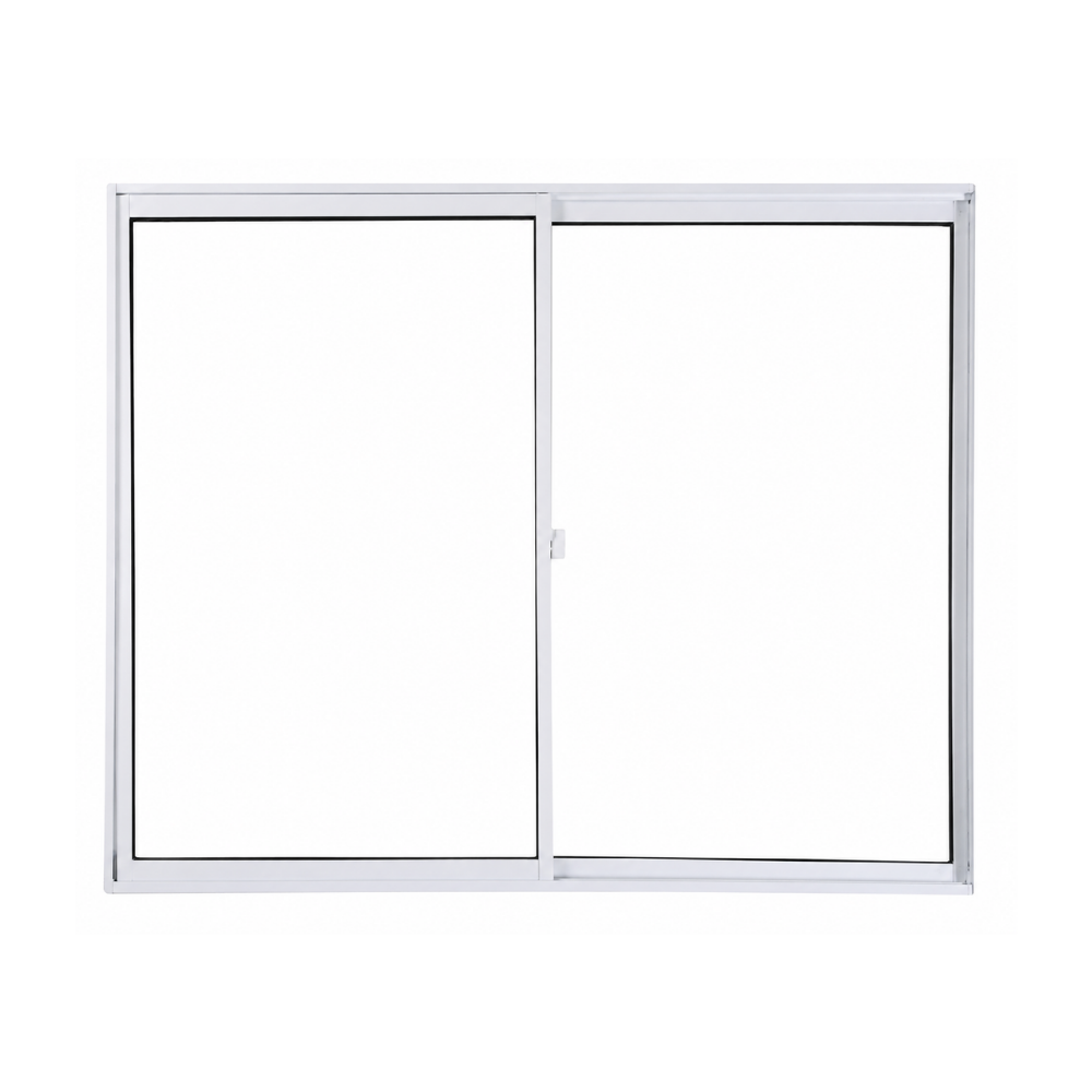 Janela de Alumínio de Correr Home Branca com Vidro Liso 1,00 x 1,00 m – 2 Folhas