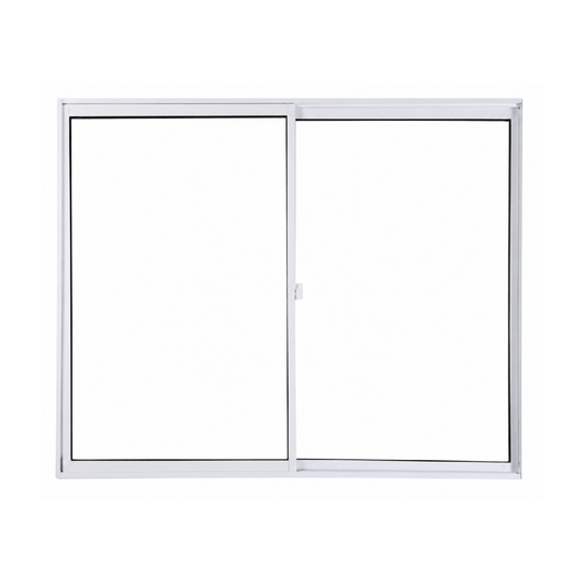Janela de Alumínio de Correr Home Branca com Vidro Liso 1,00 x 1,00 m – 2 Folhas