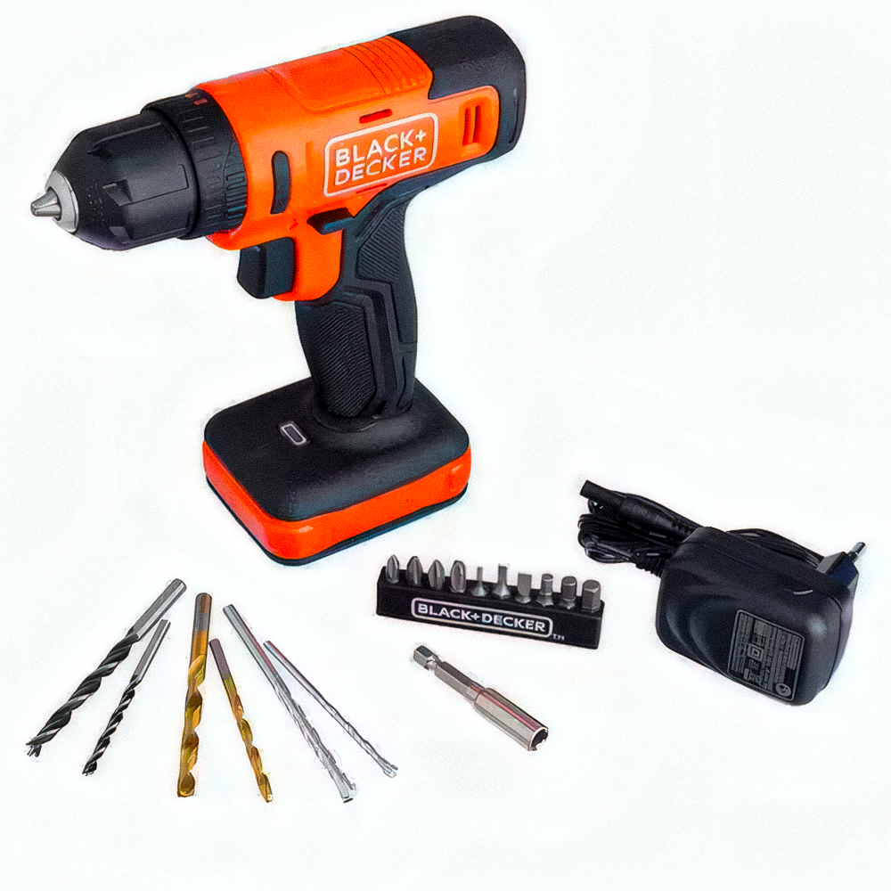 Parafusadeira Furadeira de Impacto á Bateria 12,0V 3/8' Black Deck