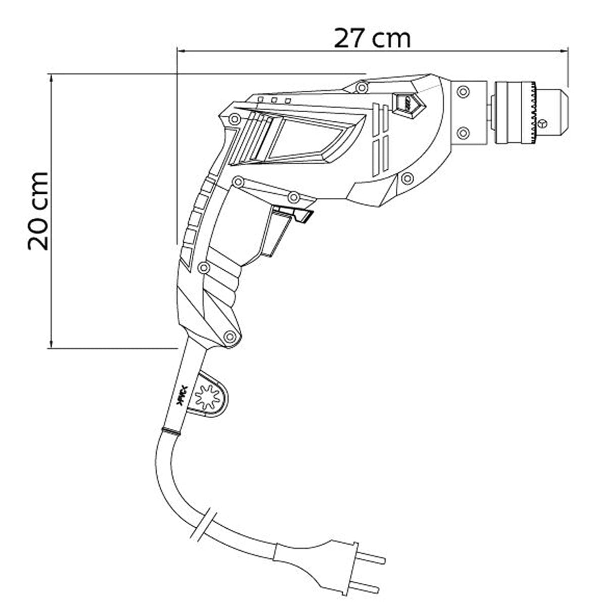 Furadeira Elétrica 10MM 3/8' 500W 220V Tramontina
