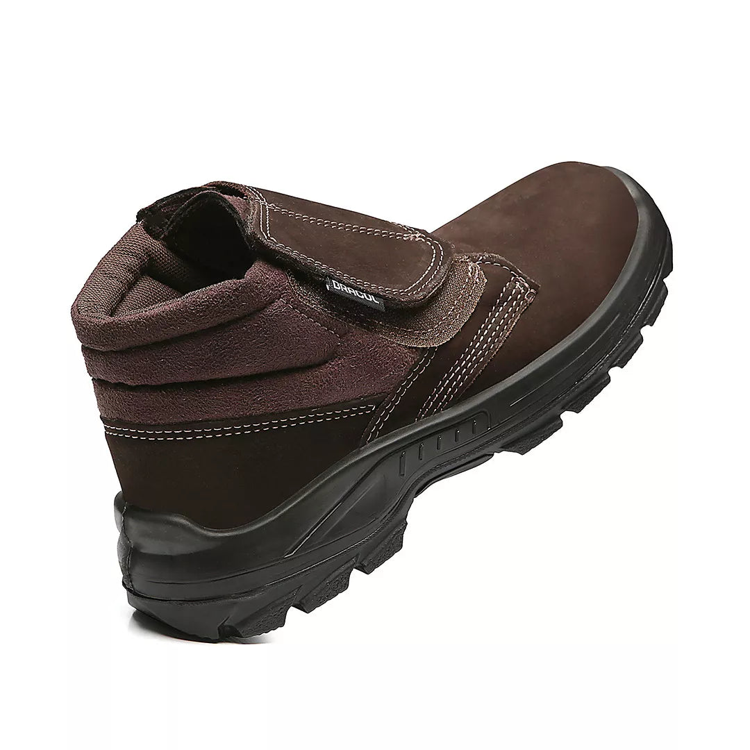 Bota de Segurança Bracol Nobuck Marrom N40 com Velcro CA25684