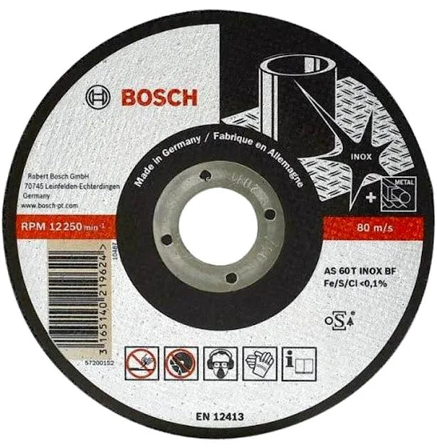 DISCO CORTE 04.1/2'X1/6'X7/8 P/INOX WA60TBF BOSCH