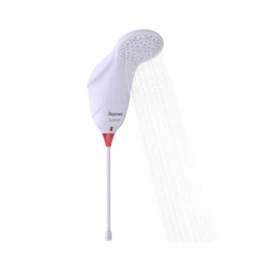 Ducha Elétrica Zagonel Blindada 4000W Branco – Chuveiro Eletrônico com Maior Segurança e Conforto