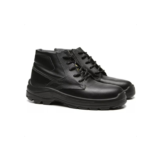 Bracol Bota de Segurança em Vaqueta com Bico Composite Preta com Cadarço N° 44 CA 30277