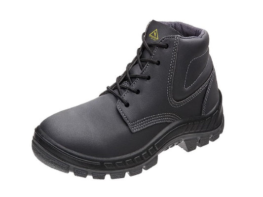 Bota Microfibra Bico Plástico com Cadarço N40 Preto ca35768 MARLUVAS