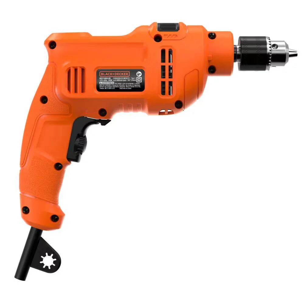 Furadeira Eletrica Black Decker 10MM 3/8 450W 220V Impacto 710450