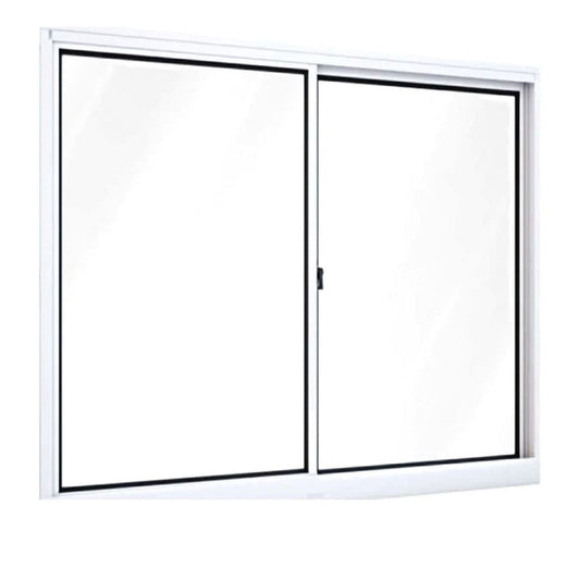 Janela de Alumínio Branco 2 Folhas com Vidro Liso 120 x 100 cm (L x A) Quality