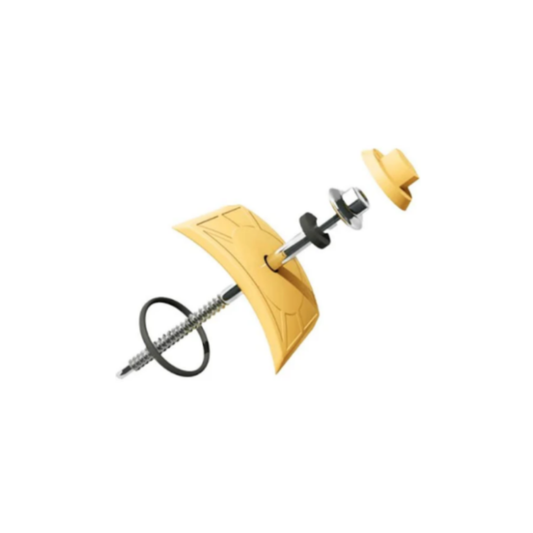 Kit Para Telha Pvc 2 Veda/Fixa Marfim Com 10UN Precon