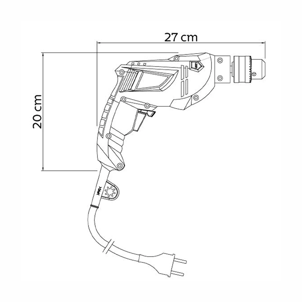 Furadeira Elétrica 10MM 3/8' 500W 220V Tramontina