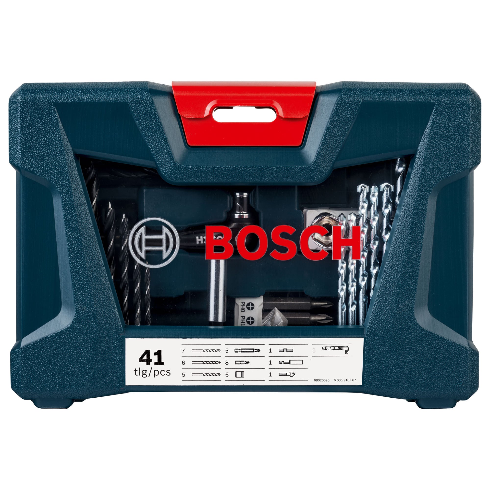 Kit de Pontas e Brocas V-Line para parafusar e perfurar com 41 unidades