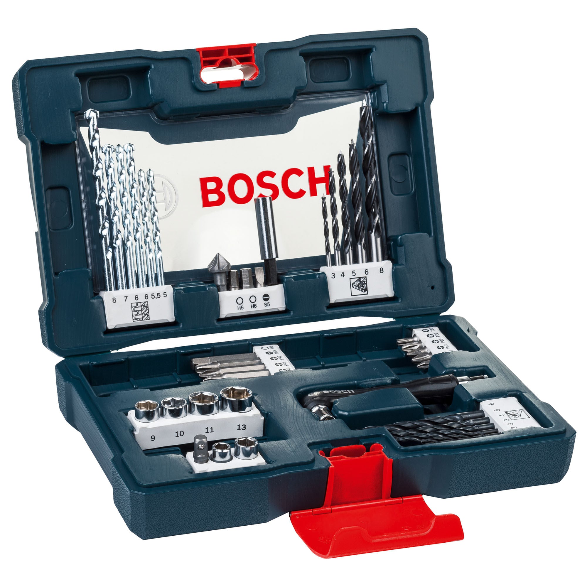 Kit de Pontas e Brocas V-Line para parafusar e perfurar com 41 unidades