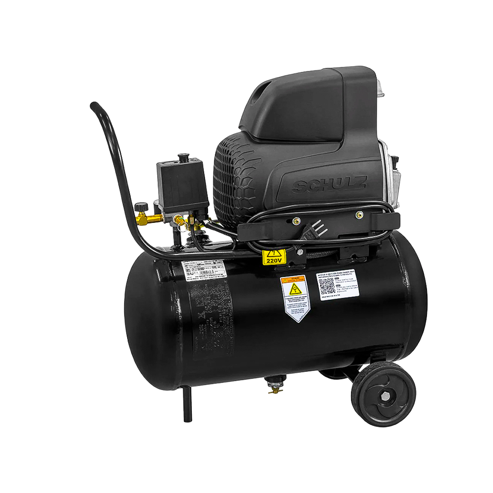 Compressor Ar Motocompressor CSI- 8,6/25 2HP PRATIKO Monofásico Schulz