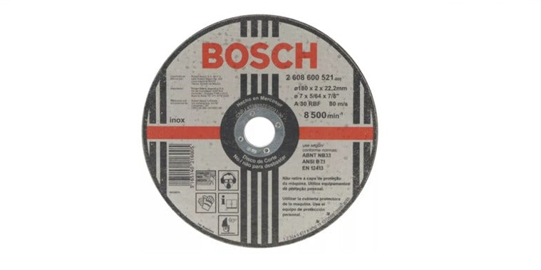 DISCO CORTE 04.1/2''X5/64'' P/INOX A-30 BOSCH