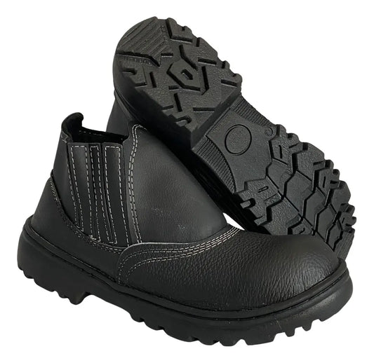 BOTA COURO BIC P C/EL PT BLQ 43 CA49423 C.FLORESTA