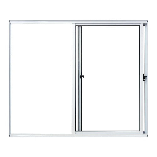 Janela Aluminio Correr Home Branco Vidro Liso 1,50X1,00M 2FLS Quality