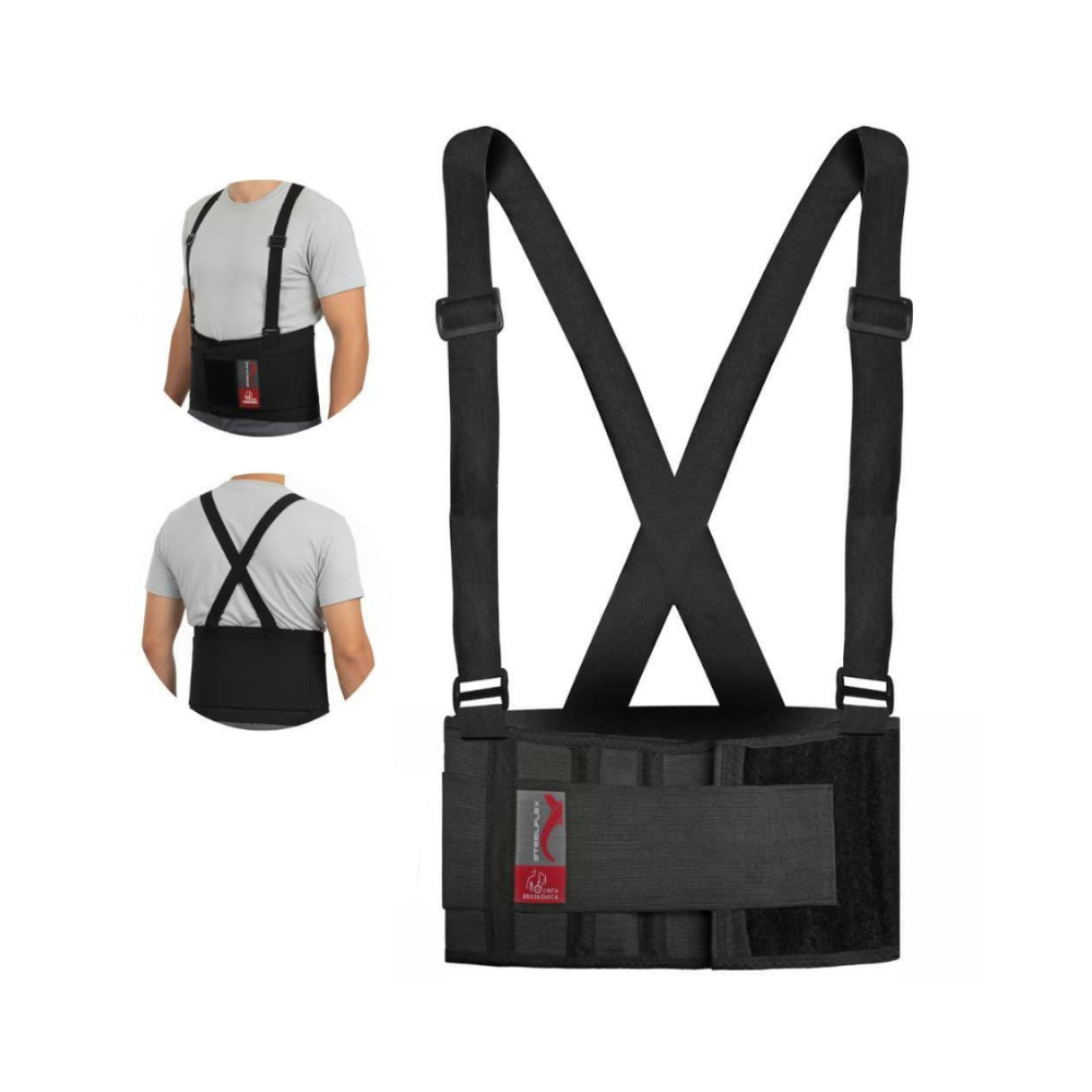 Cinto de Segurança Ergonômico Simples Preto Tamanho XG Steelflex