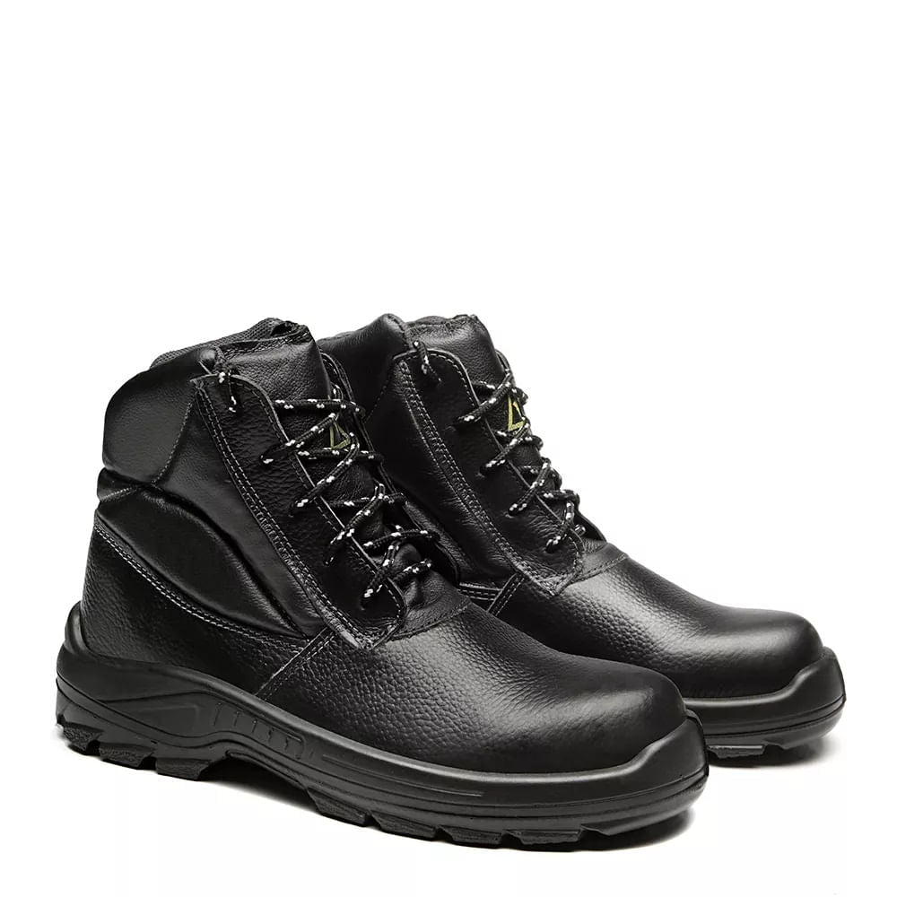 Bota Vaqueta Bico Composity Preto Com Cadarço N-40 CA30277 Bracol