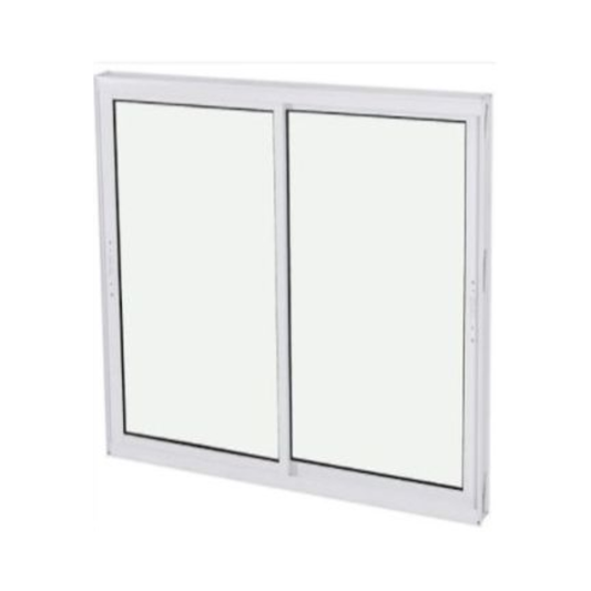 Janela de Alumínio de Correr Home Branca com Vidro Liso 1,00 x 1,00 m – 2 Folhas