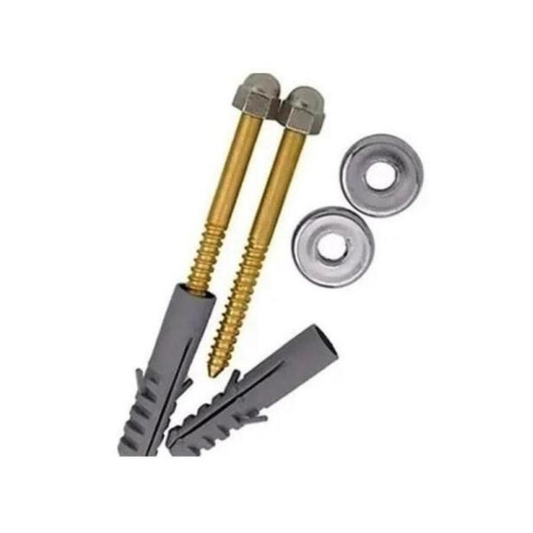 Parafuso para Sanitário e Lavatório B-10mm Latão Cartela com 2 Peças Mesano 114