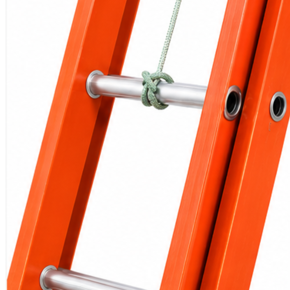 Escada Extensível 23 Degraus Tipo D em Fibra de Vidro 4,20 x 7,20m Síntese EAFD-23