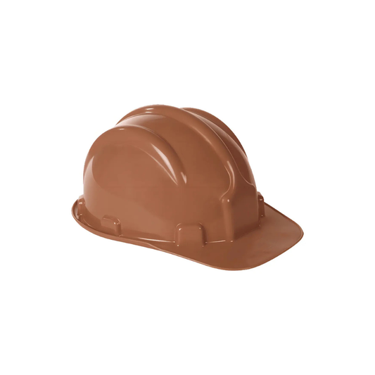 Capacete Aba Frontal Marron Com Carneira Plastcor