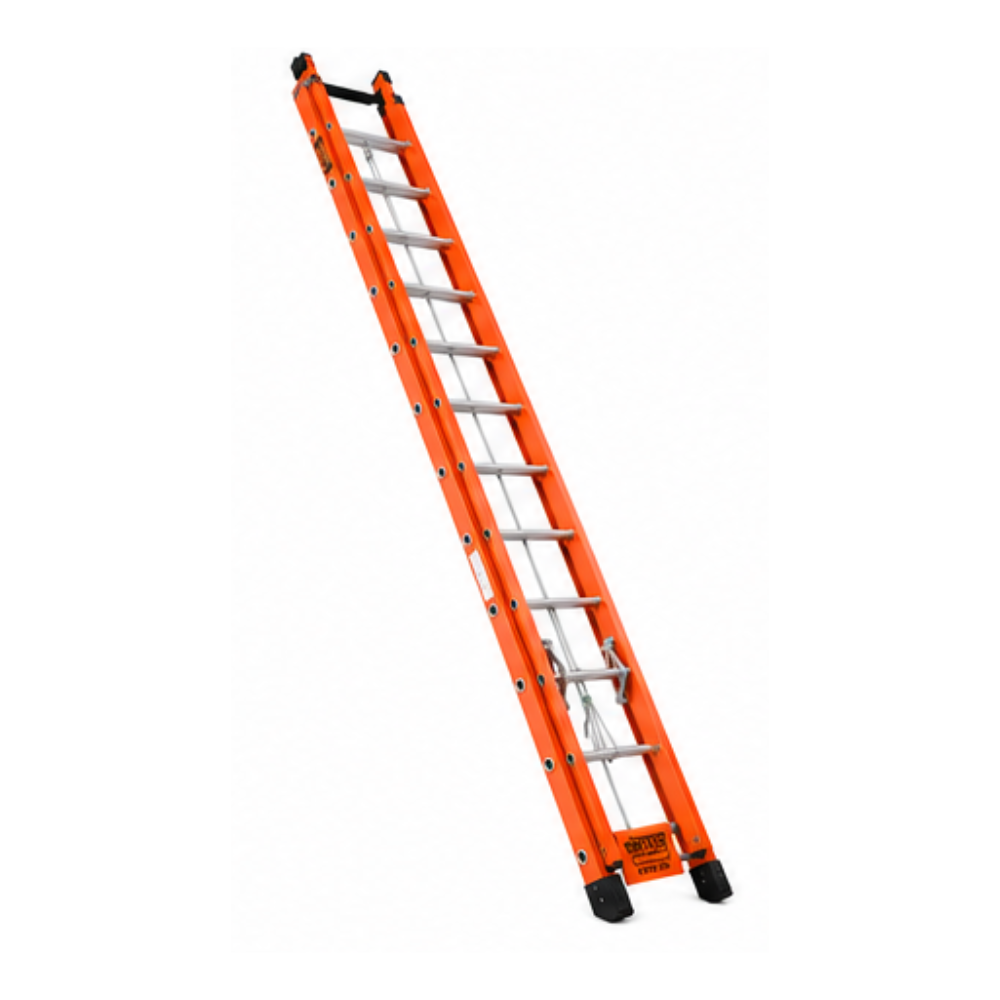 Escada Extensível 23 Degraus Tipo D em Fibra de Vidro 4,20 x 7,20m Síntese EAFD-23