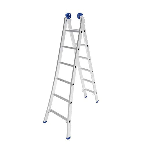 Escada de Aluminio Mor Extensiva  Dupla 1,97X3,09 2X6 12D