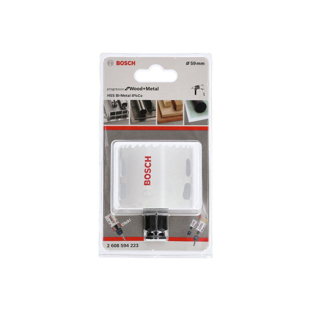 Serra Copo Bimetal Cobalto Bosch 59mm (2.5/16") HSS M42 Multi Material