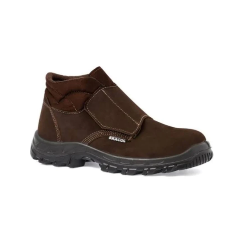 Bota de Camurça Marrom N42 com Velcro CA 25684 Bracol