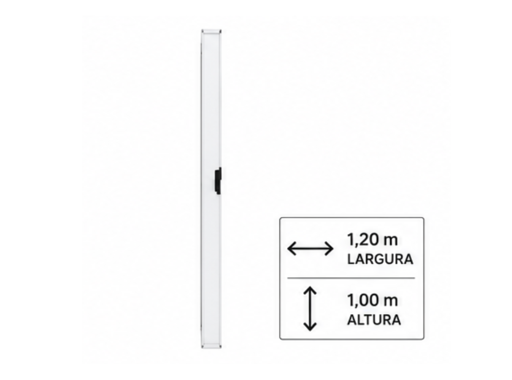 Janela de Alumínio Branco 2 Folhas Vidro Liso 120x100cm (LxA) Com Grade Quality